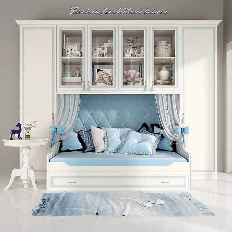 مدل سه بعدی اتاق خواب کودک