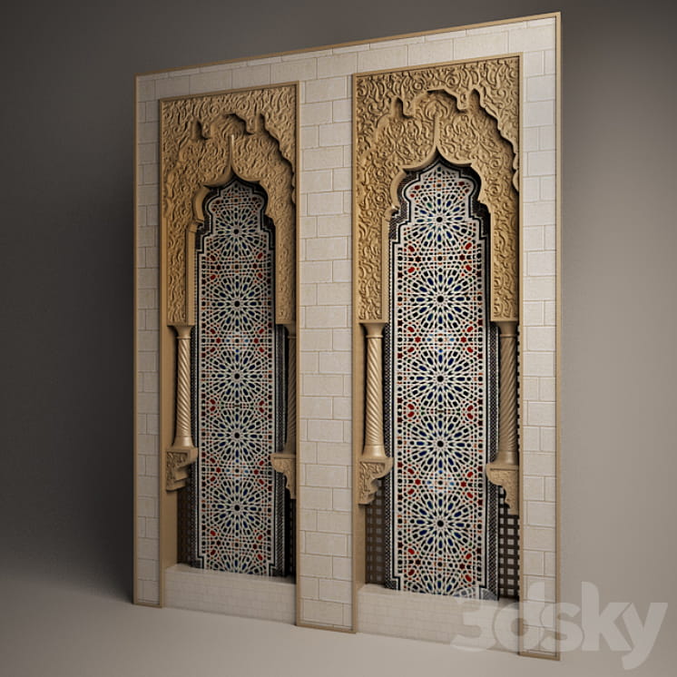 مدل سه بعدی دیوار حجازی