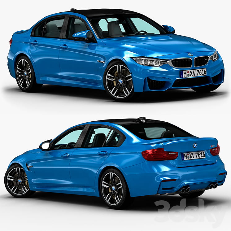 مدل سه بعدی ماشین BMW M3