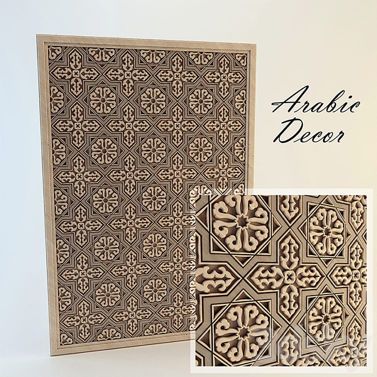 مدل سه بعدی دکور عربی