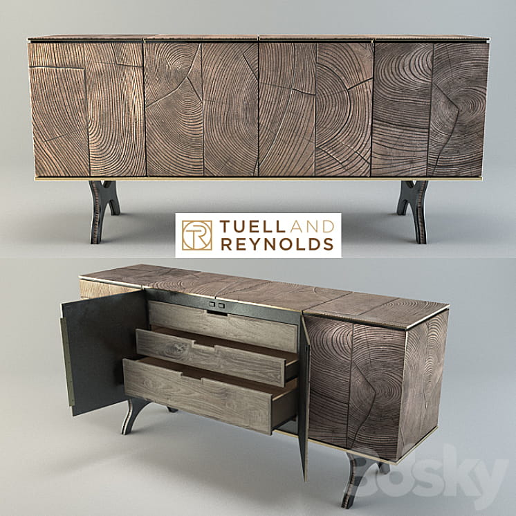 مدل سه بعدی کمد چوبی